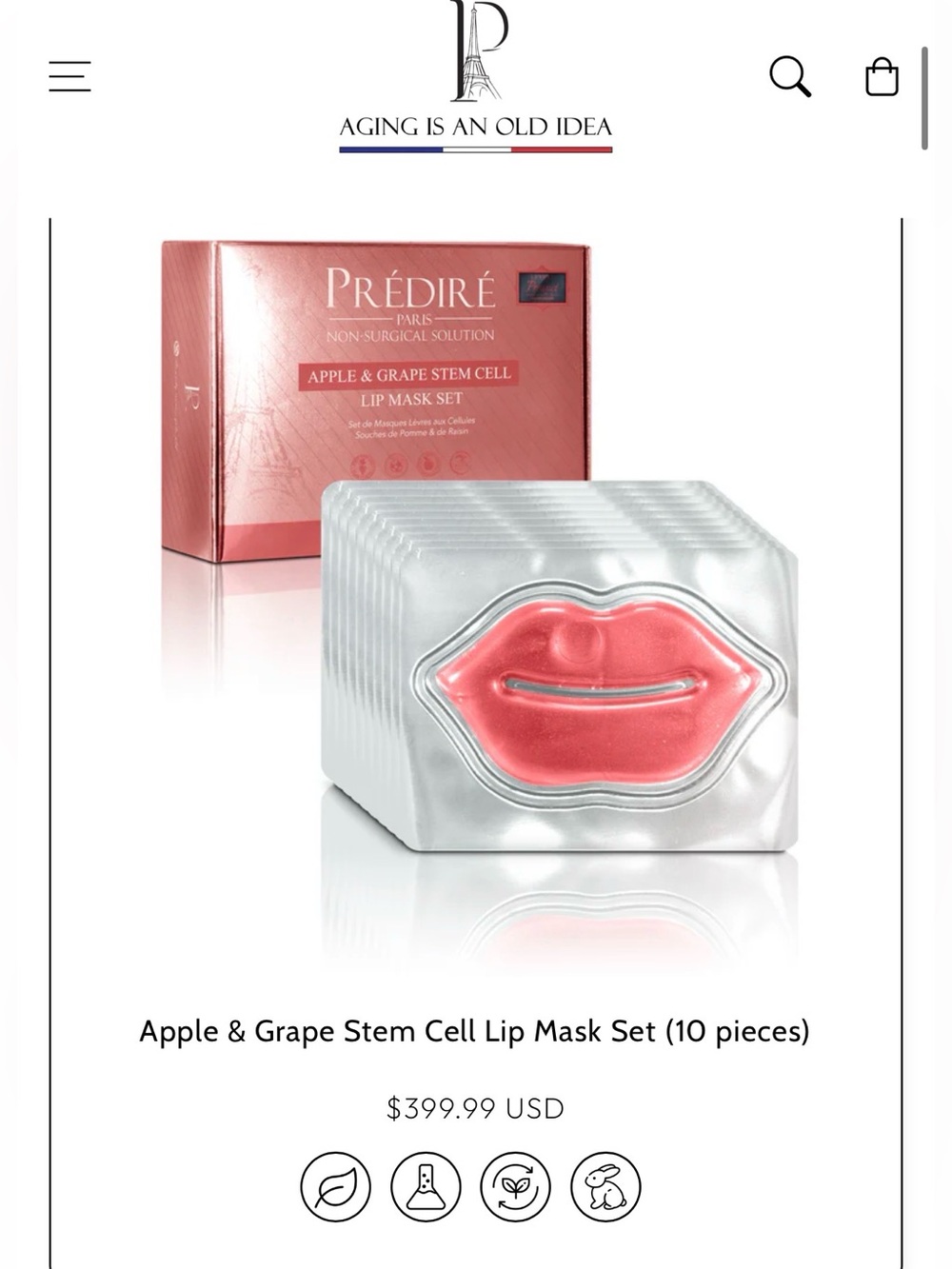 Prédiré Apple & Grape Stem Cell Lip Mask Set - Picture 2 of 2